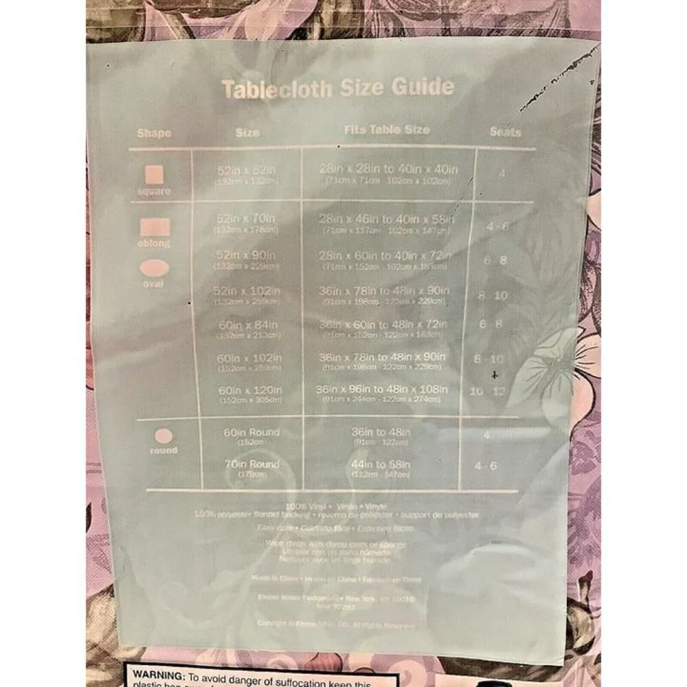 Brand New Vintage SPRING FLING Floral Botanical Vinyl 60
